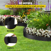 Landscape Edging, 25.4cm Depth 91.44m Total Length, Recycled HDPE Coiled Terrace Board, Flexible Bender V952-PBCPPZTJYC300NUU0V0