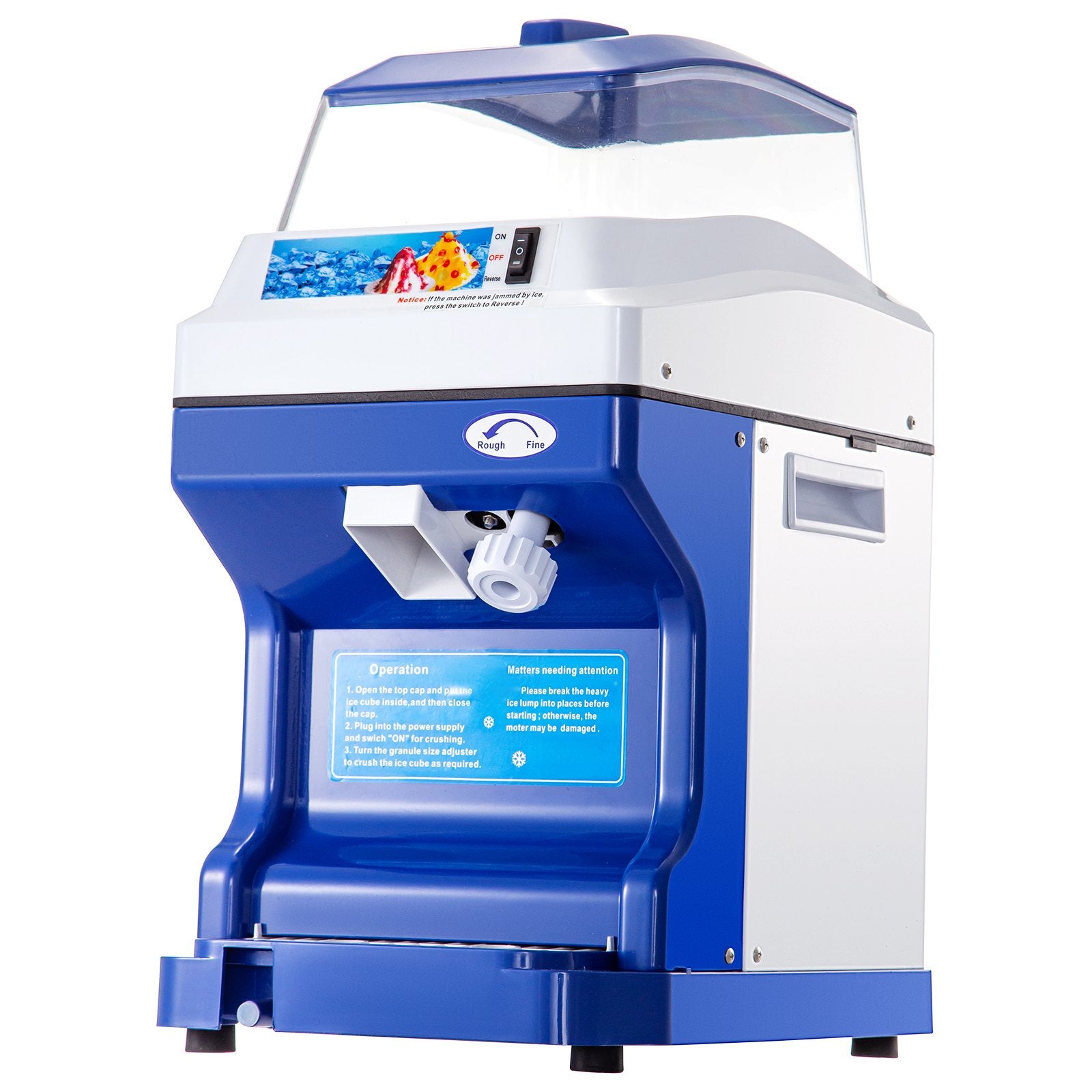 Commercial Ice Shaver Ice Shaving Machine Crusher Snow Cone Maker 200KG/H V952-PBJBY-18800000001V3