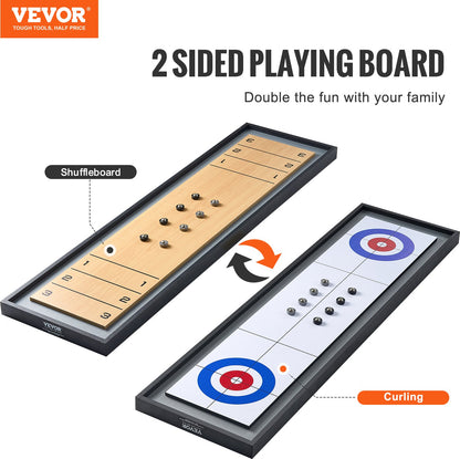 114cm Shuffleboard and Curling 2 in 1 Board Game Portable Tabletop Set V952-PBKSHZ45YC00CUSJXV0