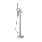 Freestanding Bathtub Faucet, Floor Mount, Freestanding Tub Filler, Shower Mixer Taps, Two Water Modes, Swivel V952-PBKSLTLSNSFXVFF0JV0