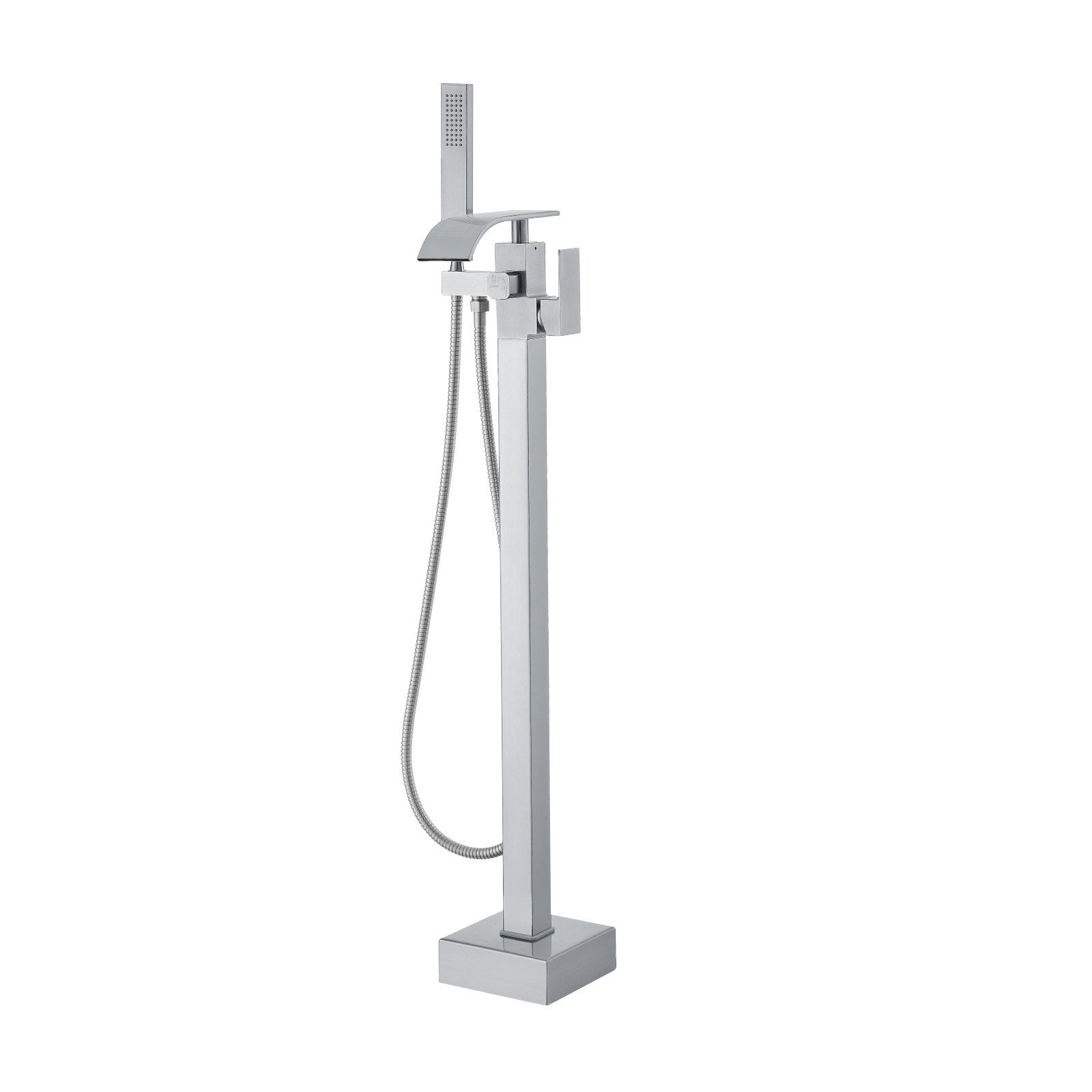 Freestanding Bathtub Faucet, Floor Mount, Freestanding Tub Filler, Shower Mixer Taps, Two Water Modes, Swivel V952-PBKSLTLSNSFXVFF0JV0