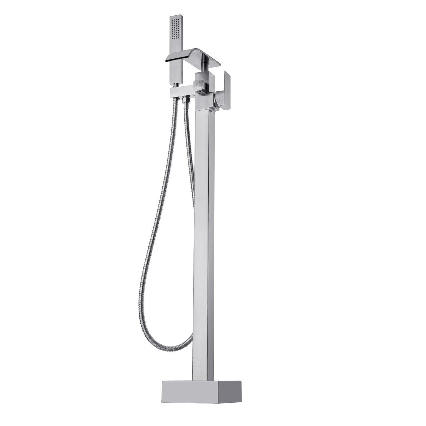 Freestanding Bathtub Faucet, Floor Mount, Freestanding Tub Filler, Shower Mixer Taps, Two Water Modes, Swivel V952-PBKSLTLSNSFXVFF0JV0