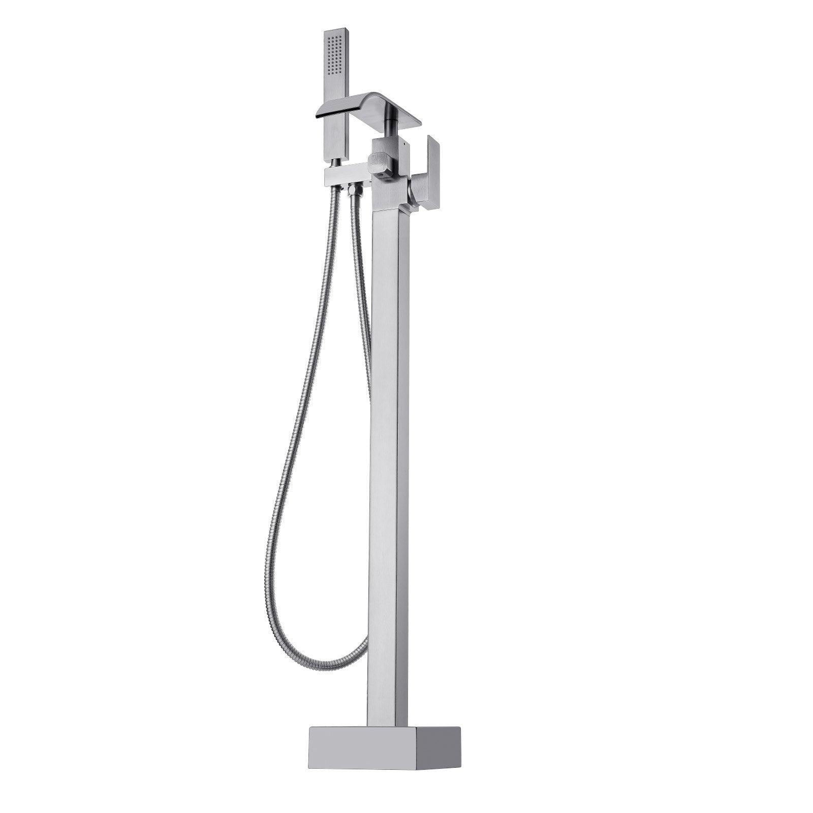 Freestanding Bathtub Faucet, Floor Mount, Freestanding Tub Filler, Shower Mixer Taps, Two Water Modes, Swivel V952-PBKSLTLSNSFXVFF0JV0