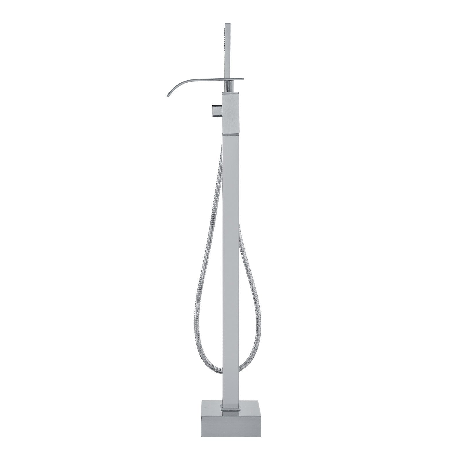 Freestanding Bathtub Faucet, Floor Mount, Freestanding Tub Filler, Shower Mixer Taps, Two Water Modes, Swivel V952-PBKSLTLSNSFXVFF0JV0