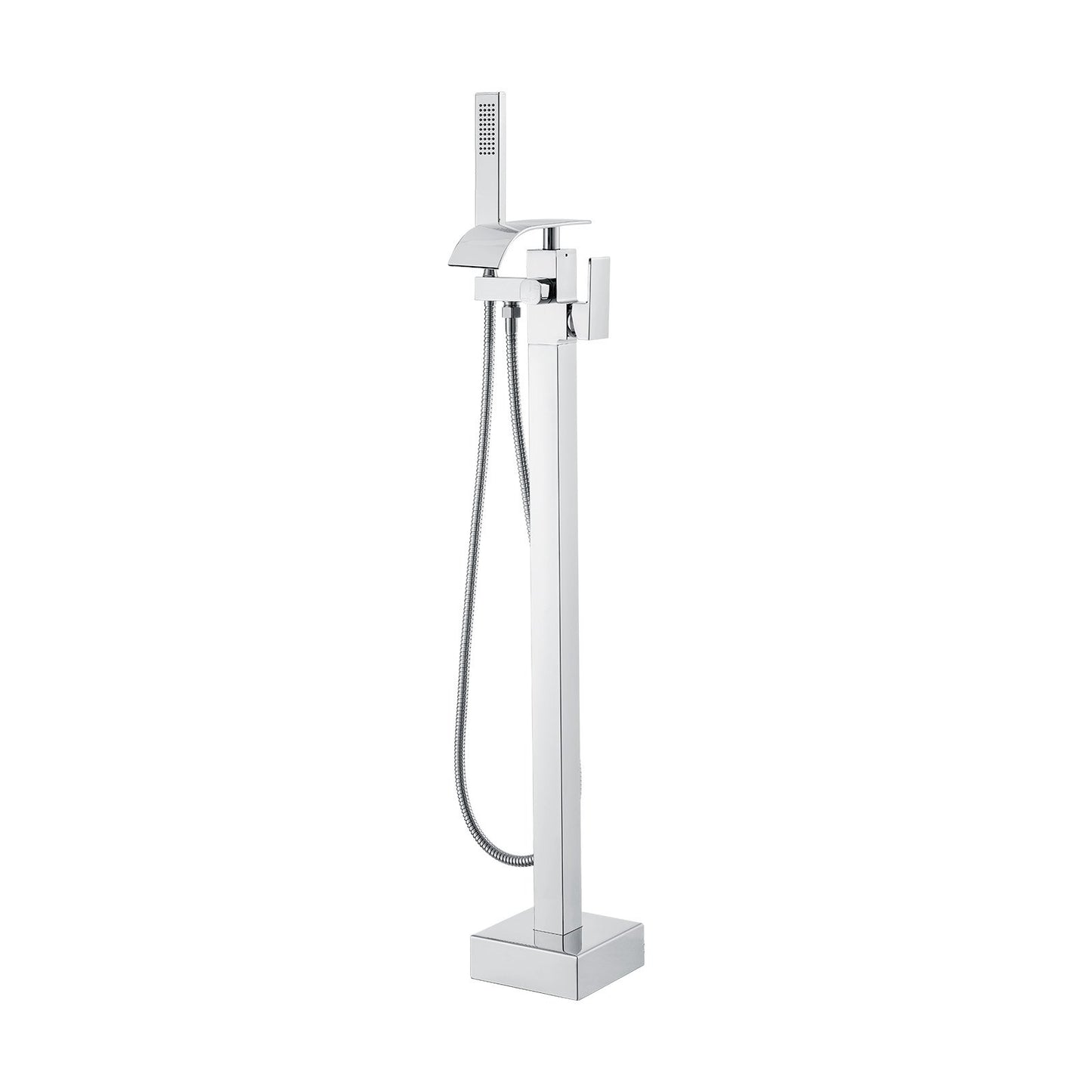 Freestanding Bathtub Faucet, Floor Mount, Freestanding Tub Filler, Shower Mixer Taps, Two Water Modes, 360 V952-PBKSLTPGGSFXY1TTZV0