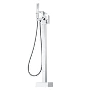 Freestanding Bathtub Faucet, Floor Mount, Freestanding Tub Filler, Shower Mixer Taps, Two Water Modes, 360 V952-PBKSLTPGGSFXY1TTZV0