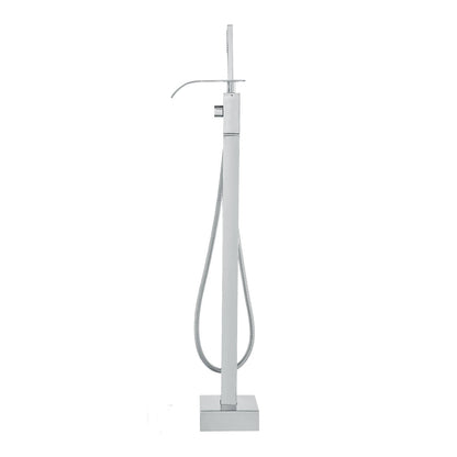 Freestanding Bathtub Faucet, Floor Mount, Freestanding Tub Filler, Shower Mixer Taps, Two Water Modes, 360 V952-PBKSLTPGGSFXY1TTZV0