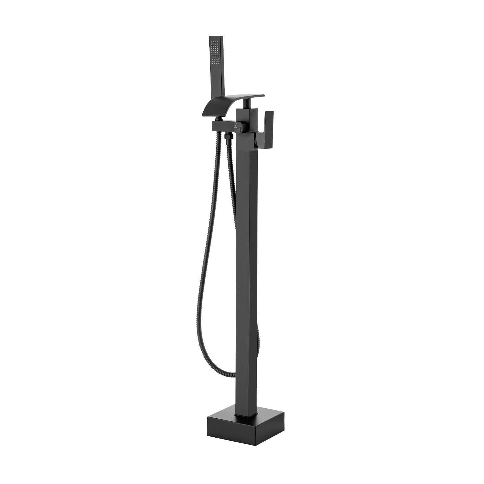 Freestanding Bathtub Faucet, Floor Mount, Freestanding Tub Filler, Shower Mixer Taps, Two Water Modes, 360 V952-PBKSLTSFXYGHC2R75V0