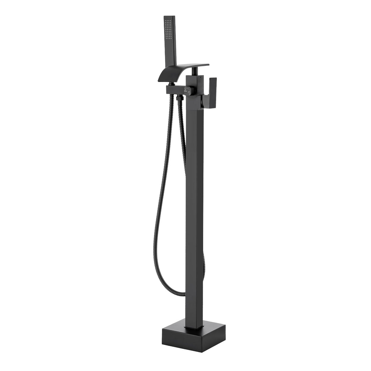 Freestanding Bathtub Faucet, Floor Mount, Freestanding Tub Filler, Shower Mixer Taps, Two Water Modes, 360 V952-PBKSLTSFXYGHC2R75V0