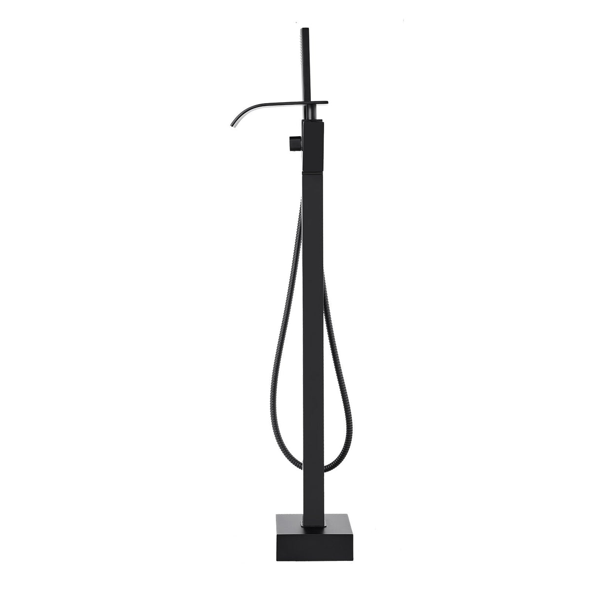 Freestanding Bathtub Faucet, Floor Mount, Freestanding Tub Filler, Shower Mixer Taps, Two Water Modes, 360 V952-PBKSLTSFXYGHC2R75V0