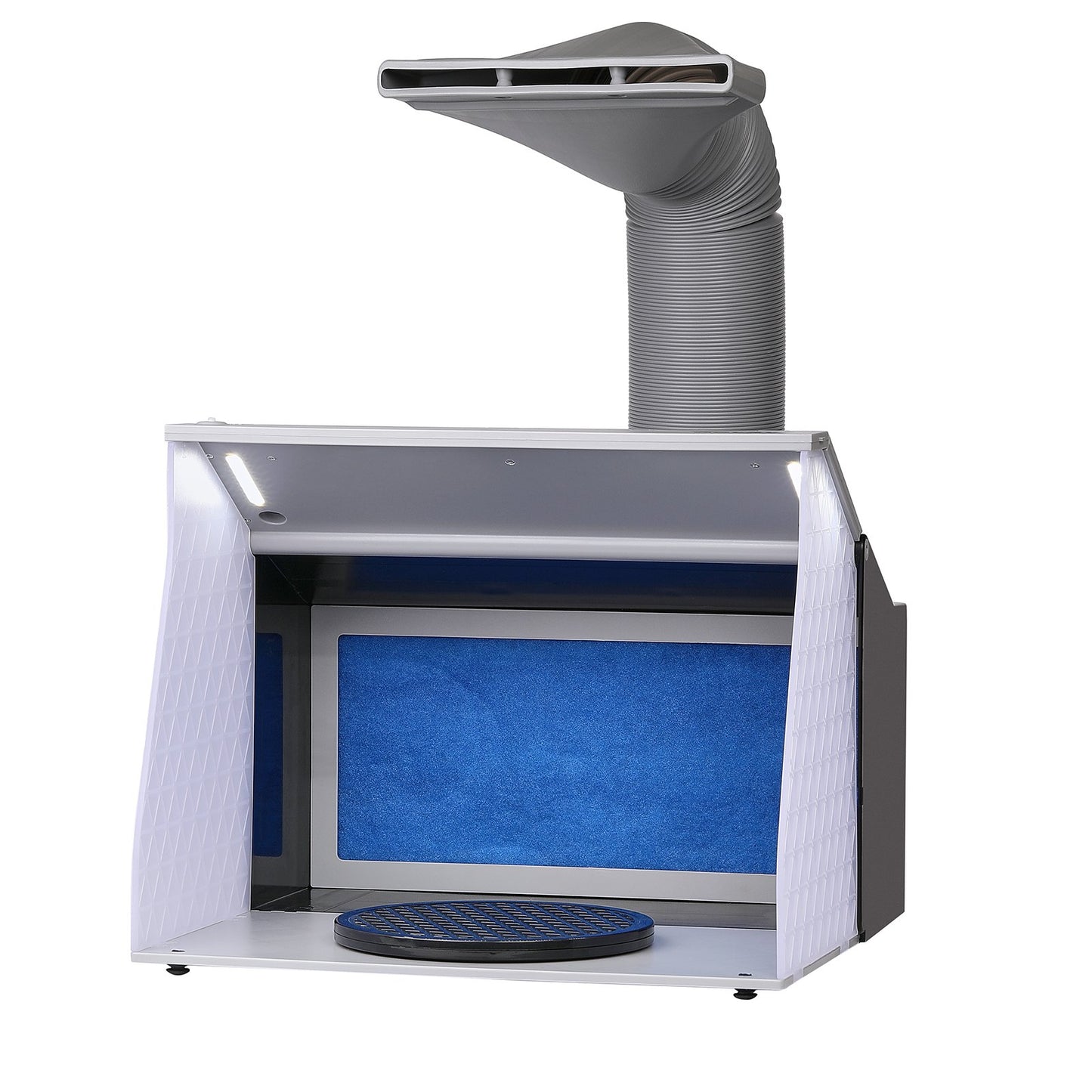 Airbrush Spray Booth, Portable Hobby Airbrush Paint Spray Booth Kit with 4 LED Light, Powerful Dual Exhaust V952-PBSPQF404633C9KMSV3