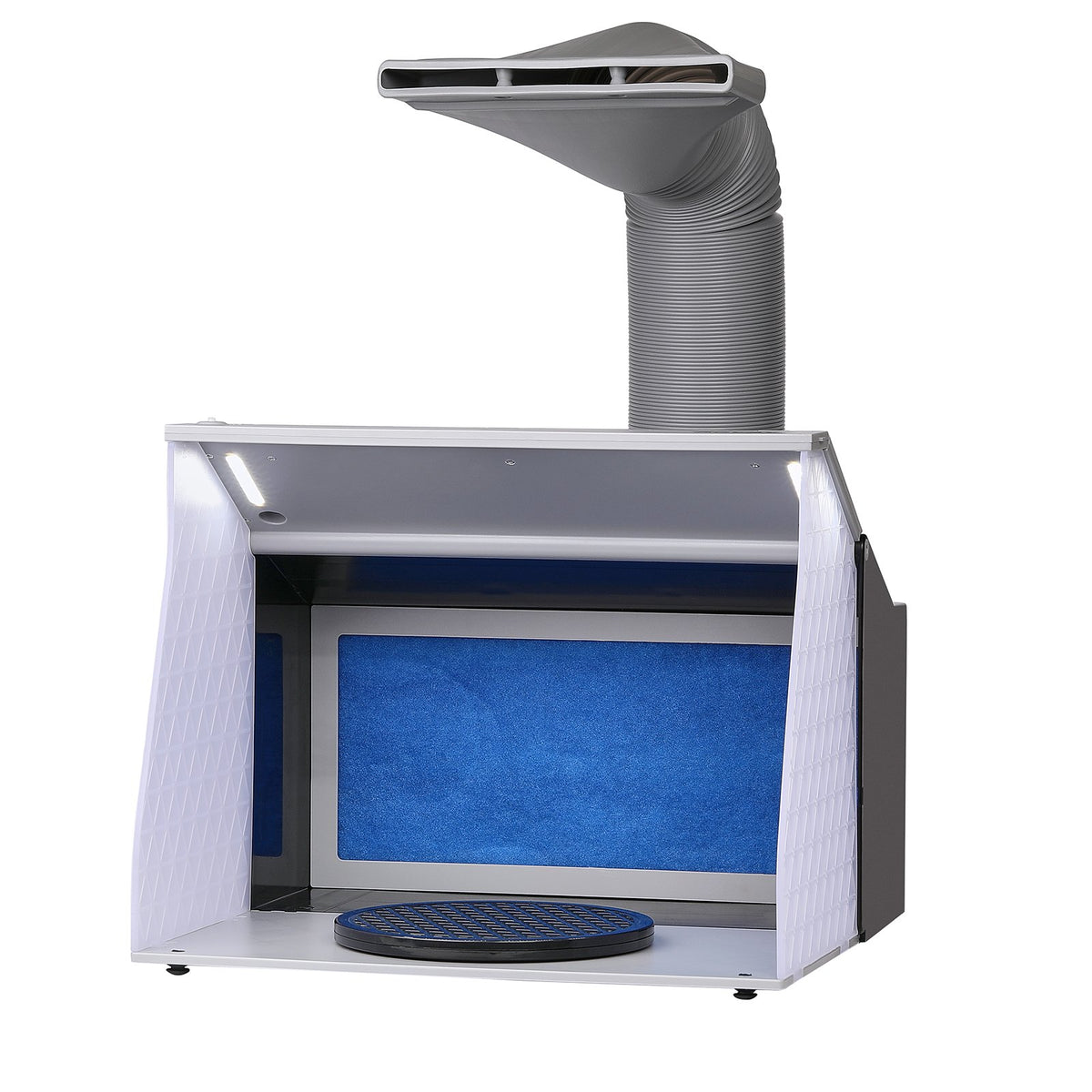 Airbrush Spray Booth, Portable Hobby Airbrush Paint Spray Booth Kit with 4 LED Light, Powerful Dual Exhaust V952-PBSPQF404633C9KMSV3