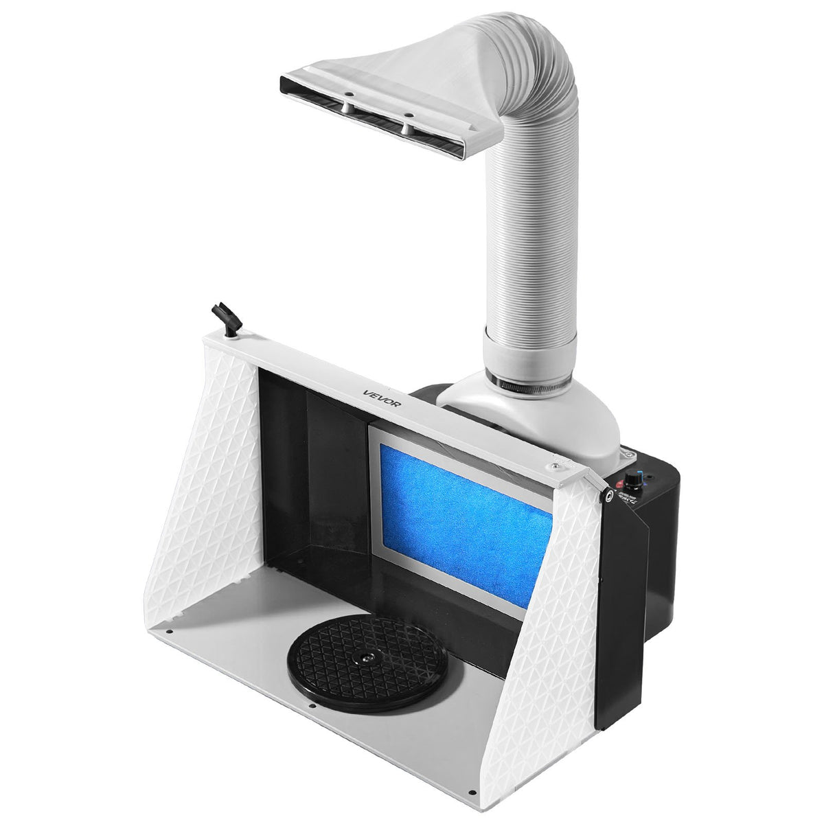 Airbrush Spray Booth, Dual Fans, 545 x 475 x 370 mm, Portable Hobby Airbrush Paint Spray Booth Kit with 3 LED V952-PBSPQFW56D491KUC3001V3