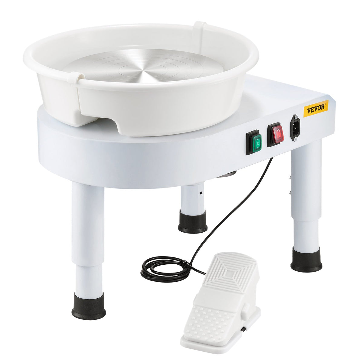 Pottery Wheel, 28 cm Ceramic Wheel Forming Machine, 60-300 RPM Speed Adjustable Foot Pedal, Adjustable Lift V952-PDSLPJ28CMBSRQ5F9V3
