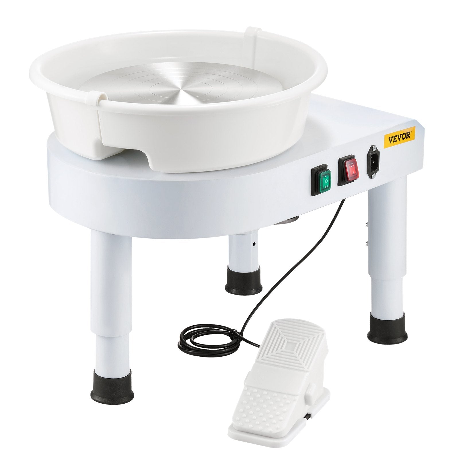 Pottery Wheel, 28 cm Ceramic Wheel Forming Machine, 60-300 RPM Speed Adjustable Foot Pedal, Adjustable Lift V952-PDSLPJ28CMBSRQ5F9V3