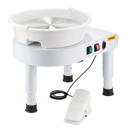 Pottery Wheel, 28 cm Ceramic Wheel Forming Machine, 60-300 RPM Speed Adjustable Foot Pedal, Adjustable Lift V952-PDSLPJ28CMBSRQ5F9V3