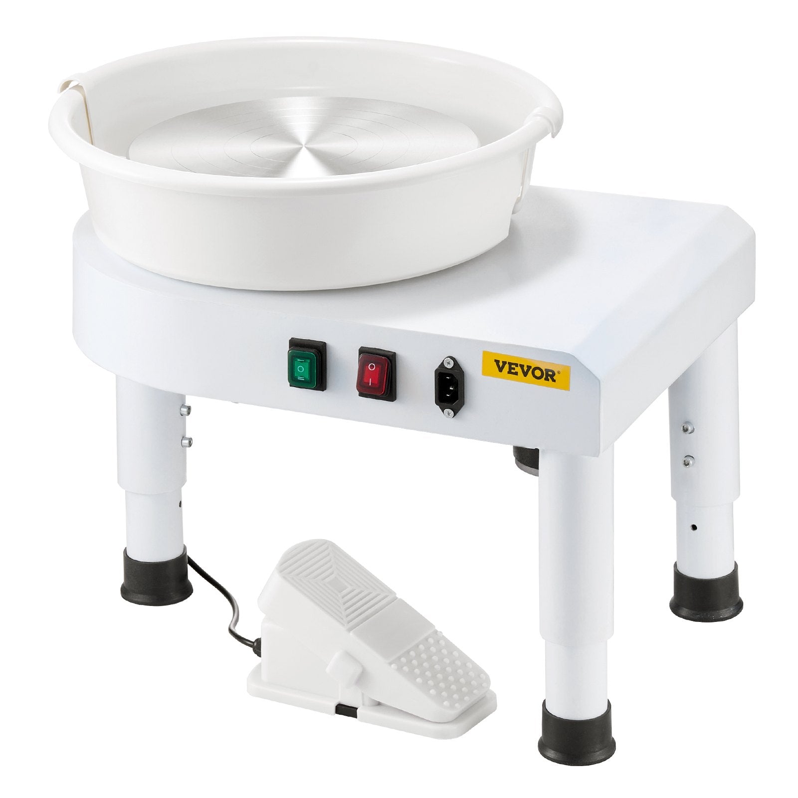Pottery Wheel, 28 cm Ceramic Wheel Forming Machine, 60-300 RPM Speed Adjustable Foot Pedal, Adjustable Lift V952-PDSLPJ28CMBSRQ5F9V3