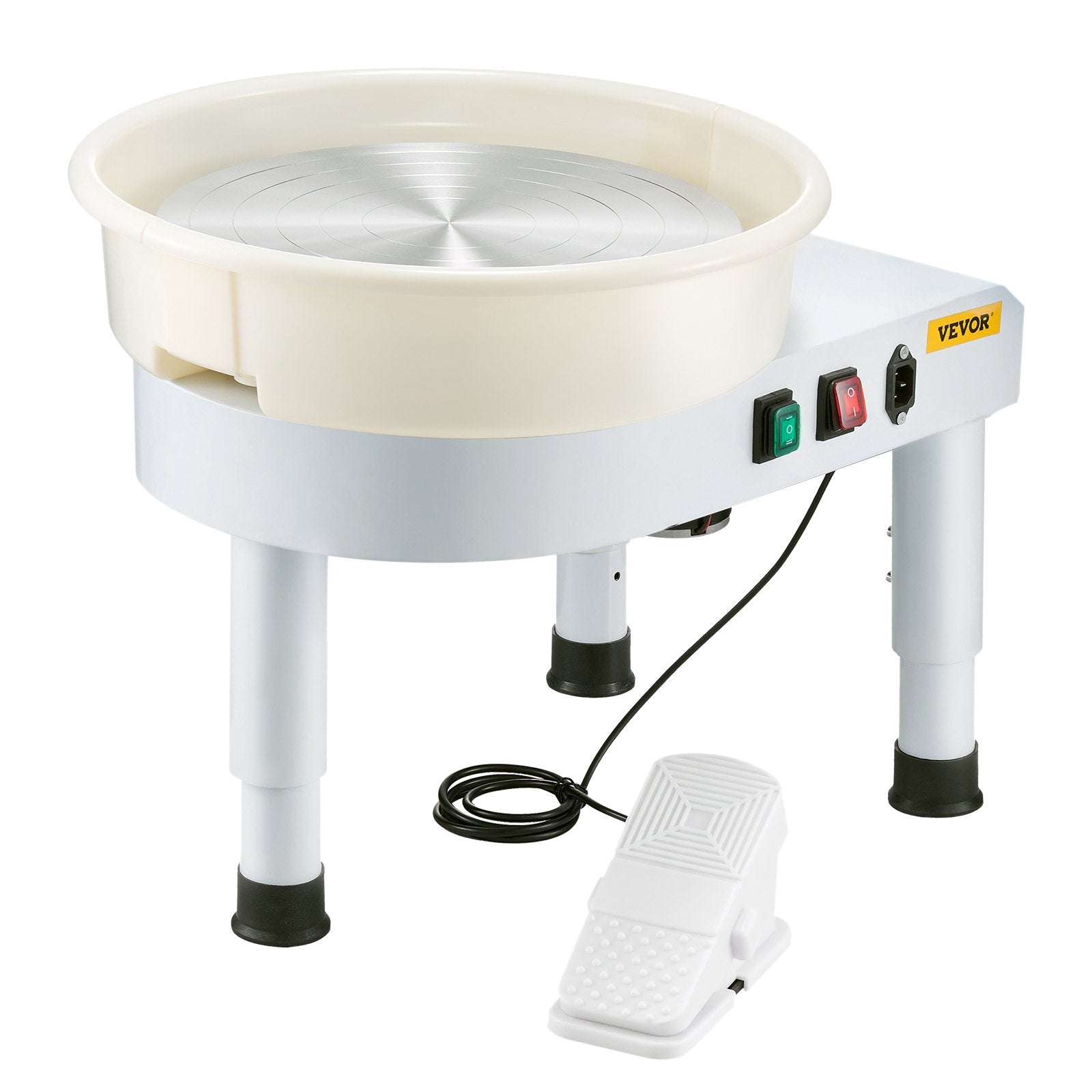 Pottery Wheel, 35 cm Ceramic Wheel Forming Machine, 60-300 RPM Speed Adjustable Foot Pedal, Adjustable Lift V952-PDSLPJ36CMBSL9JGJV3