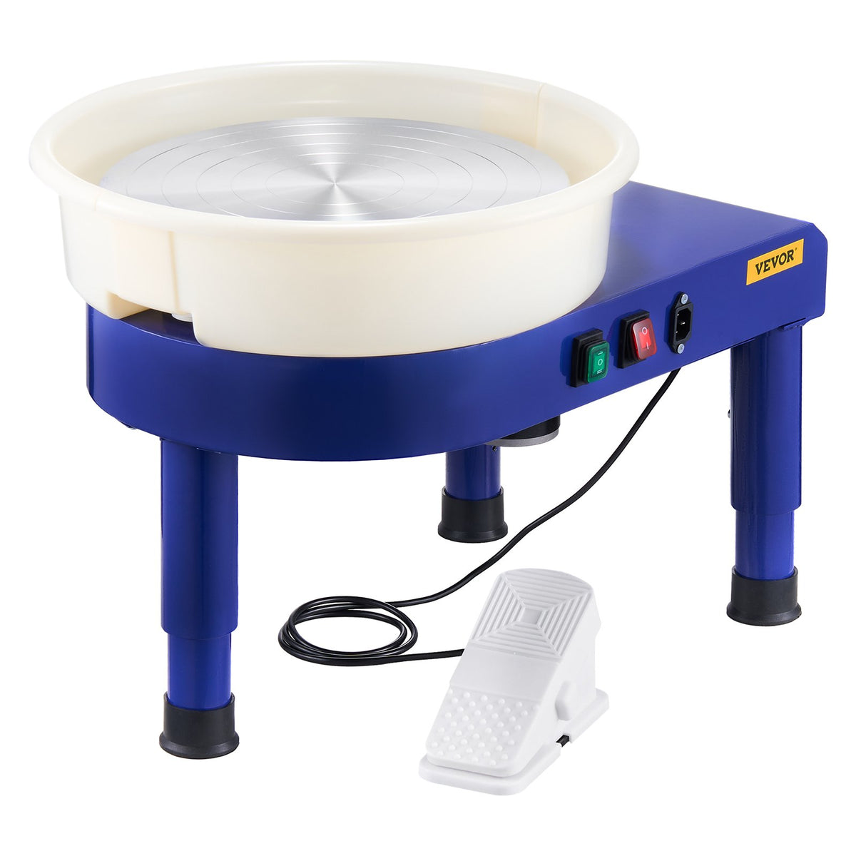 Pottery Wheel, 35 cm Ceramic Wheel Forming Machine, 60-300 RPM Speed Adjustable Foot Pedal, Adjustable Lift V952-PDSLPJ36CMLS1DYKRV3