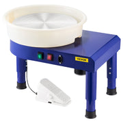 Pottery Wheel, 35 cm Ceramic Wheel Forming Machine, 60-300 RPM Speed Adjustable Foot Pedal, Adjustable Lift V952-PDSLPJ36CMLS1DYKRV3