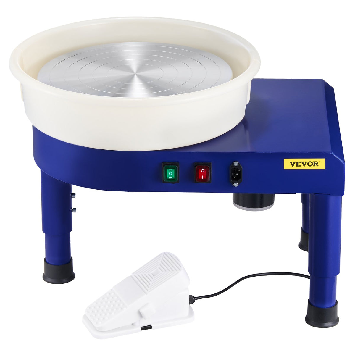 Pottery Wheel, 35 cm Ceramic Wheel Forming Machine, 60-300 RPM Speed Adjustable Foot Pedal, Adjustable Lift V952-PDSLPJ36CMLS1DYKRV3