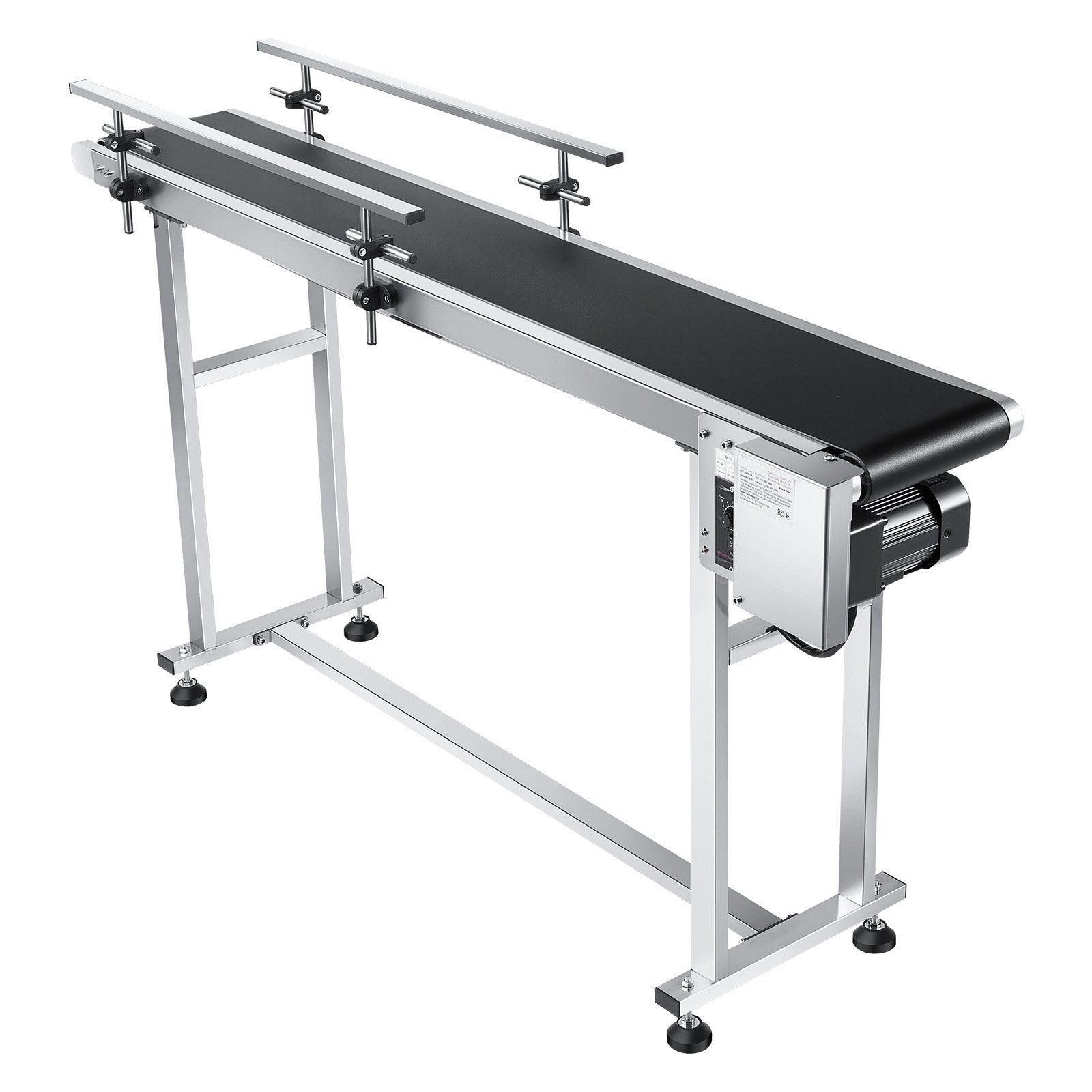 Belt Conveyor, 1498.6 x 198.1 mm Conveyor Table Heavy Duty Stainless Steel Motorized Belt Conveyor for Inkjet V952-PDSSJ59X78INQJ12NV3