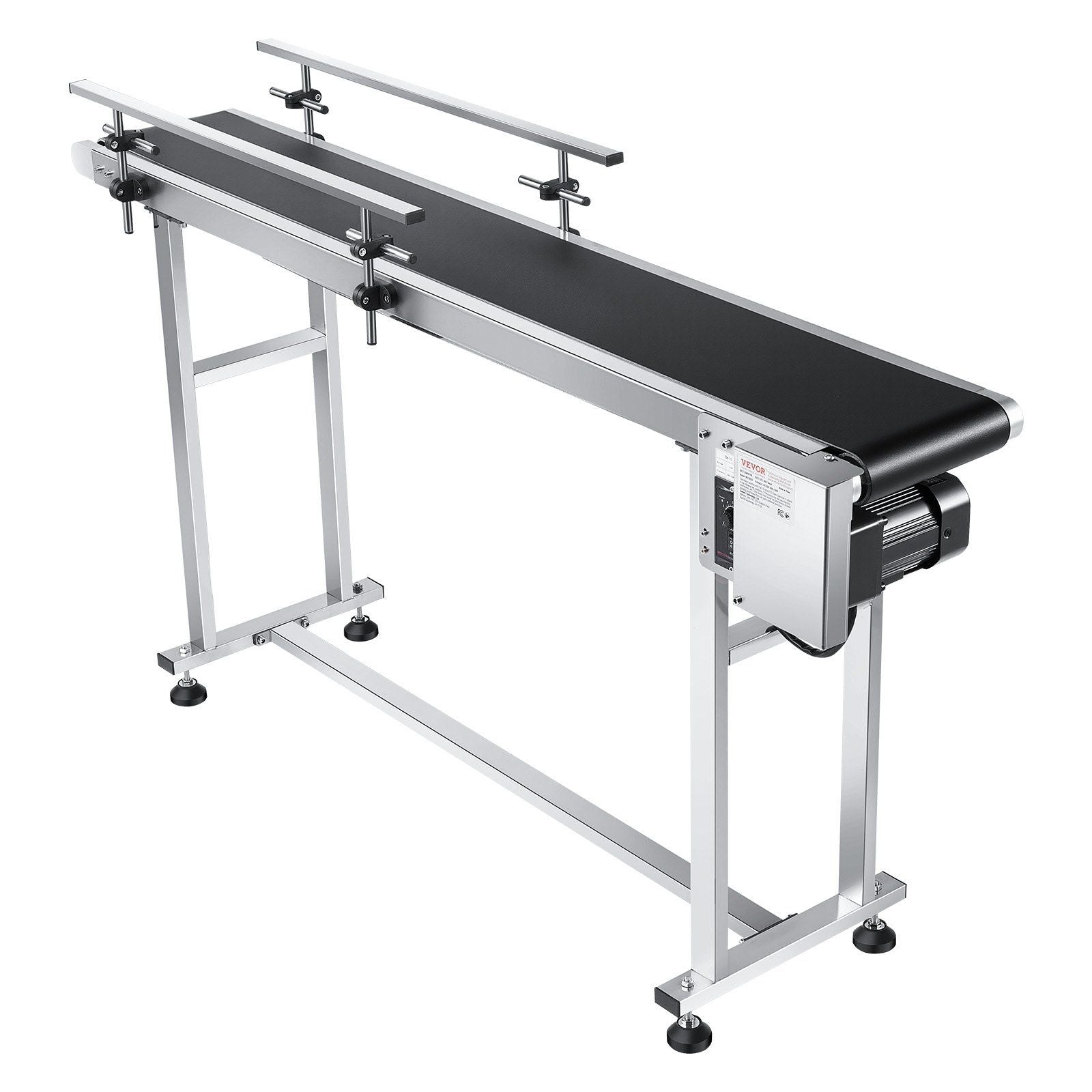 Belt Conveyor, 1498.6 x 198.1 mm Conveyor Table Heavy Duty Stainless Steel Motorized Belt Conveyor for Inkjet V952-PDSSJ59X78INQJ12NV3