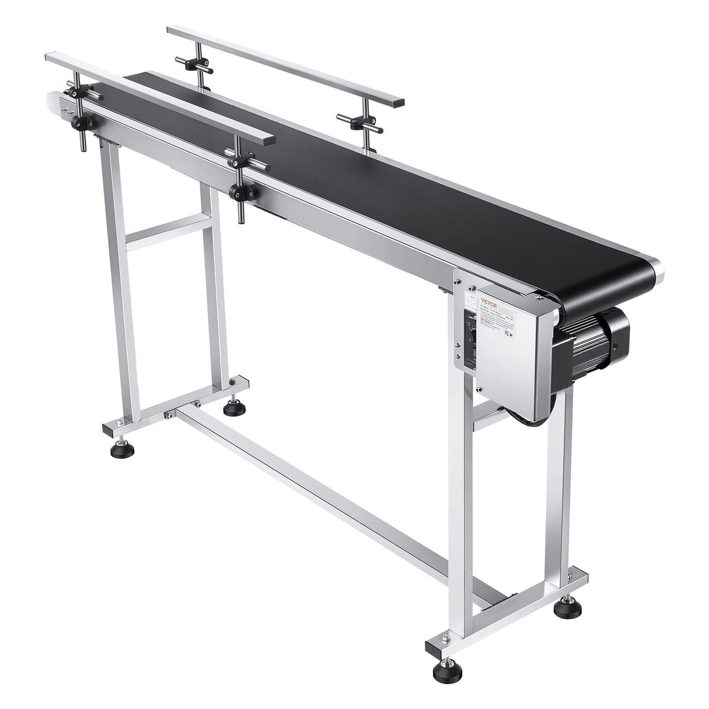 Belt Conveyor, 1498.6 x 198.1 mm Conveyor Table Heavy Duty Stainless Steel Motorized Belt Conveyor for Inkjet V952-PDSSJ59X78INQJ12NV3
