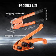 Banding Strapping Kit with Strapping Tensioner Tool, Banding Sealer Tool, 300 m Length PET Band, 300 Metal V952-PETDKZTJ300MT0YJ7V0