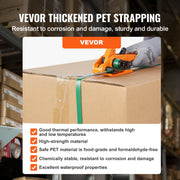 Banding Strapping Kit with Strapping Tensioner Tool, Banding Sealer Tool, 300 m Length PET Band, 300 Metal V952-PETDKZTJ300MT0YJ7V0