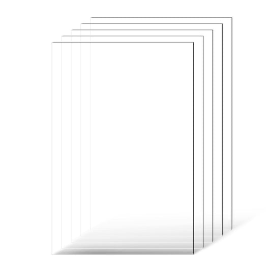 PET/Plexiglass Sheets, 5-Pack Plastic Sheet, 610 x 914 mm 1 mm Thick Transparent Clear Flexible Plastic V952-PETSLB2436INCG8GHV0