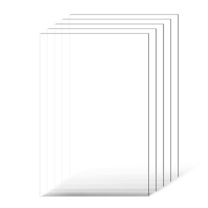 PET/Plexiglass Sheets, 5-Pack Plastic Sheet, 610 x 914 mm 1 mm Thick Transparent Clear Flexible Plastic V952-PETSLB2436INCG8GHV0