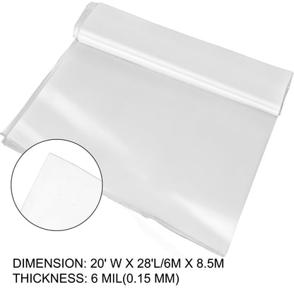 Greenhouse Film, Greenhouse Polyethylene Film 20x28 ft Greenhouse Plastic V952-PEWSM2028FT000001V0