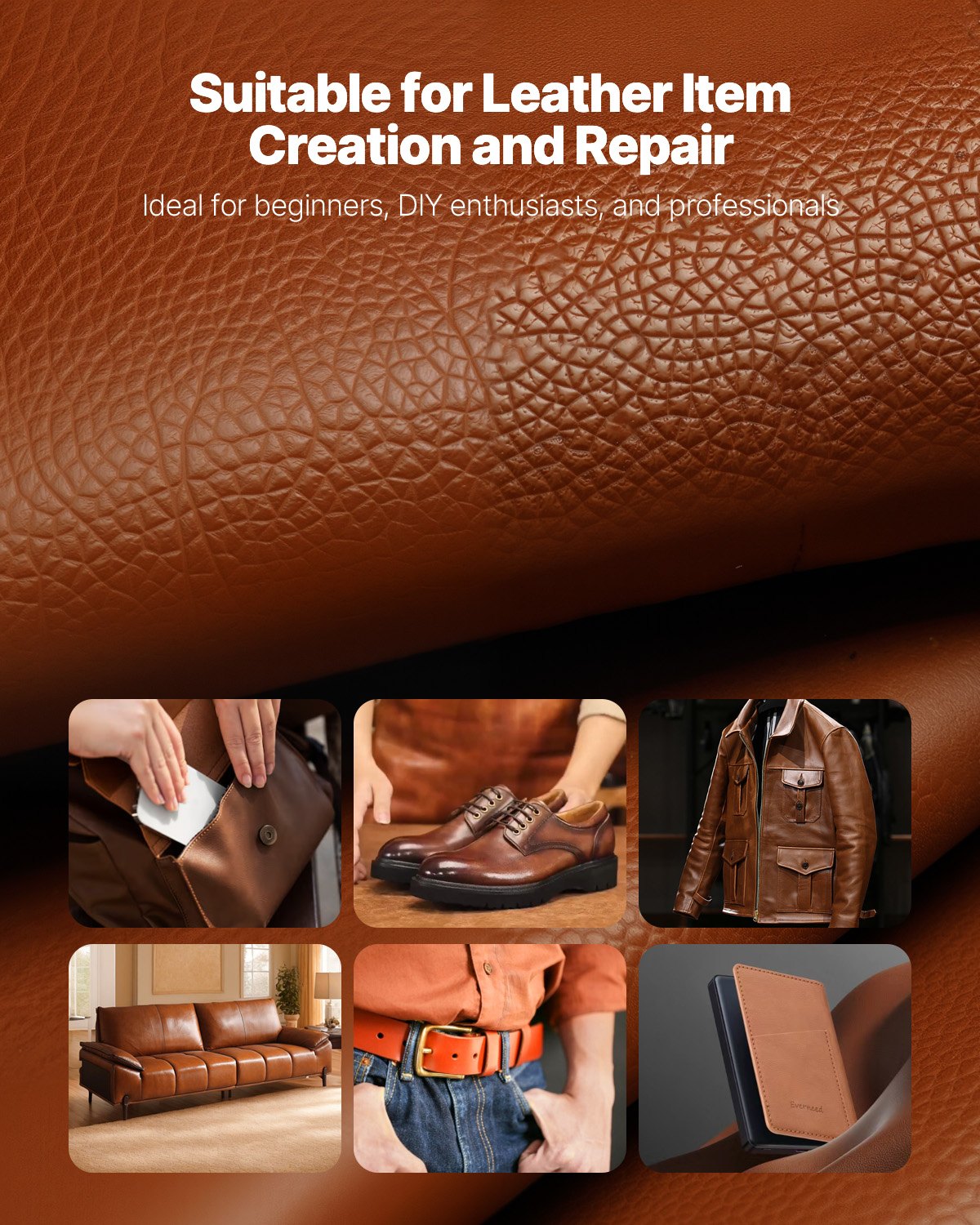 Leather Working Tools Kit, 38 PCS Leather Craft Tools with Portable Canvas Storage Bag, Engraving Punching V952-PGGJTZFBGJB3WJWNHV0