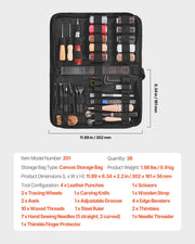 Leather Working Tools Kit, 38 PCS Leather Craft Tools with Portable Canvas Storage Bag, Engraving Punching V952-PGGJTZFBGJB3WJWNHV0