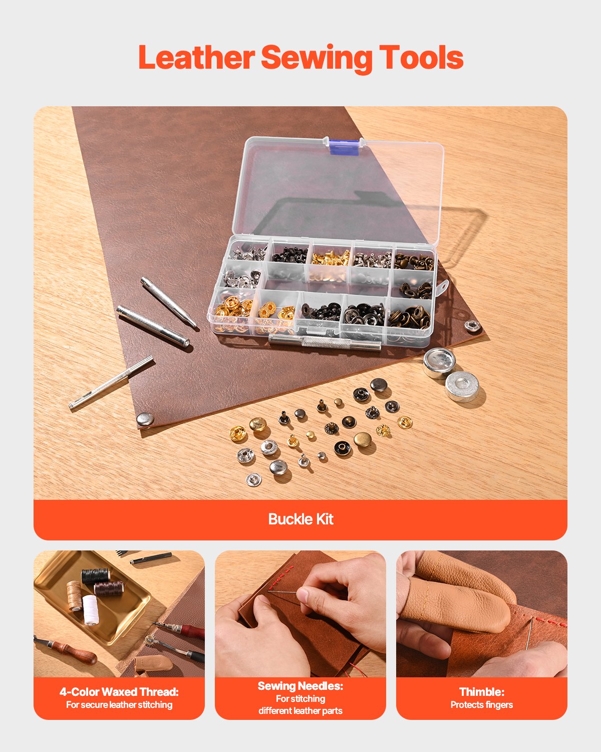 Leather Working Tools Kit, 61 PCS Leather Craft Tools with Portable Canvas Storage Bag, Engraving Punching V952-PGGJTZFBGJB5FH3UMV0