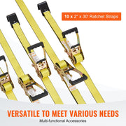 10 Pack Ratchet Tie Down Straps 10000 lbs 2 V952-PGJLDPG2X30107B63V0