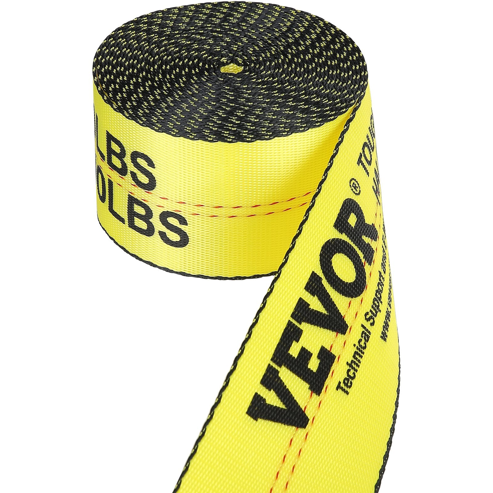 Winch Straps, 10.2 cm x 9.1 m, 2.7T Load Capacity, 8.2T Break Strength, Truck Straps with Flat Hook, Flatbed V952-PGJPDHS4INCH3QVCJV0
