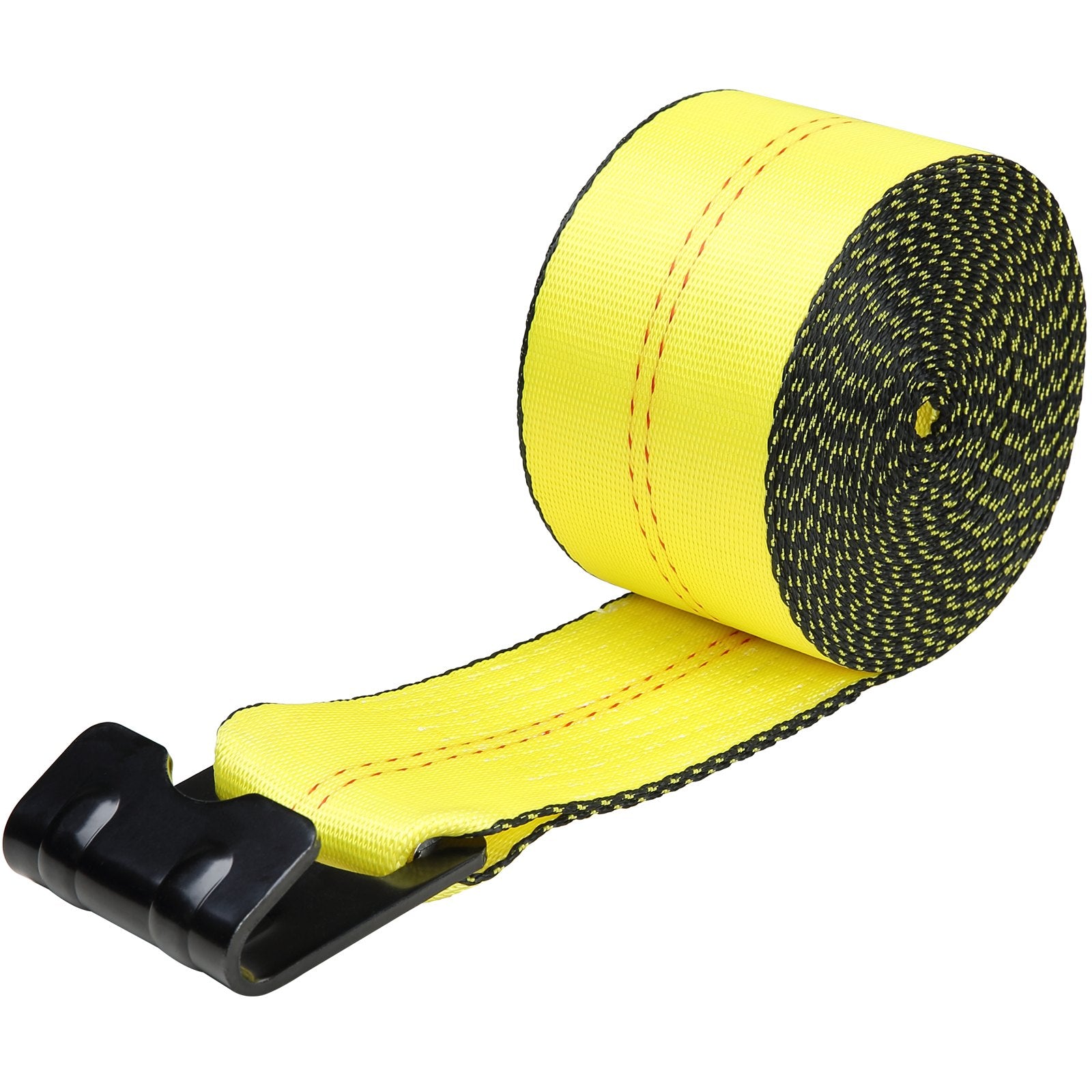 Winch Straps, 10.2 cm x 9.1 m, 2.7T Load Capacity, 8.2T Break Strength, Truck Straps with Flat Hook, Flatbed V952-PGJPDHS4INCH3QVCJV0