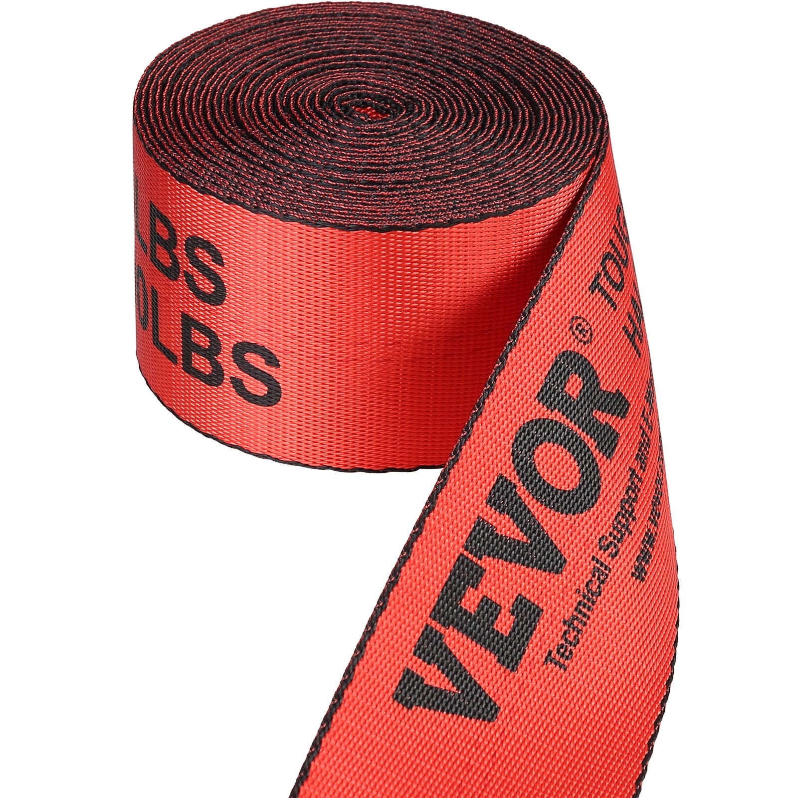 Winch Straps, 10.2 cm x 9.1 m, 2.7T Load Capacity, 8.2T Breaking Strength, Truck Straps with Flat Hook, V952-PGJPDHS4INCH3T7LFV0