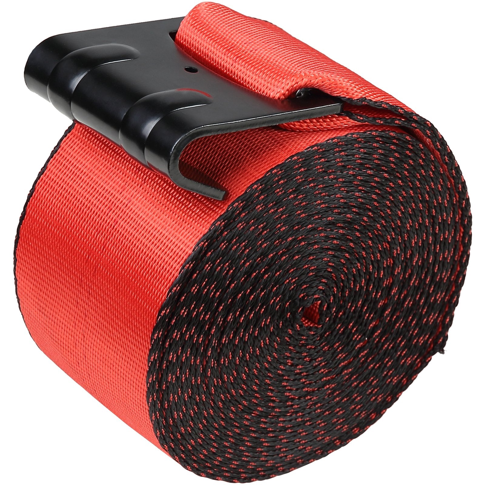 Winch Straps, 10.2 cm x 9.1 m, 2.7T Load Capacity, 8.2T Breaking Strength, Truck Straps with Flat Hook, V952-PGJPDHS4INCH3T7LFV0