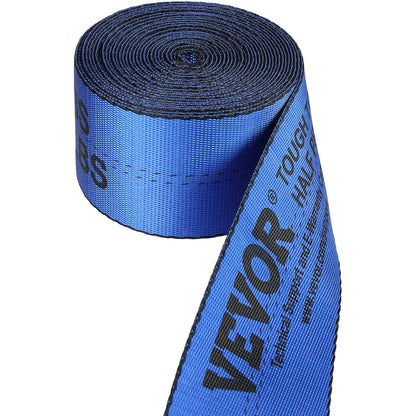 Winch Straps, 10.2 cm x 9.1 m, 2.7T Load Capacity, 8.2T Breaking Strength, Truck Straps with Flat Hook, V952-PGJPDLS4INCH3LGJKV0