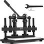 Leather Cutting Machine Double Guiding Shaft Leather Embossing Machine with 260x120mm Upper Platen Max 10 mm V952-PGYHJSD260X120CM1V0