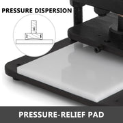 Leather Cutting Machine Double Guiding Shaft Leather Embossing Machine with 260x120mm Upper Platen Max 10 mm V952-PGYHJSD260X120CM1V0