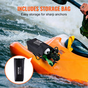 Kayak Anchor Kit, 3.5 lb Paddle Board Anchor Kit with 26.2 ft/8 m Rope and Buoy, Folding Small Boat Anchor V952-PHTMYJTPSG35NCT7KV0