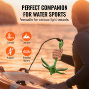 Kayak Anchor Kit, 3.5 lb Paddle Board Anchor Kit with 26.2 ft/8 m Rope and Buoy, Folding Small Boat Anchor V952-PHTMYJTPSG35NCT7KV0