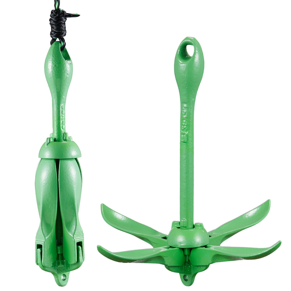 Kayak Anchor Kit, 3.5 lb Paddle Board Anchor Kit with 26.2 ft/8 m Rope and Buoy, Folding Small Boat Anchor V952-PHTMYJTPSG35NCT7KV0