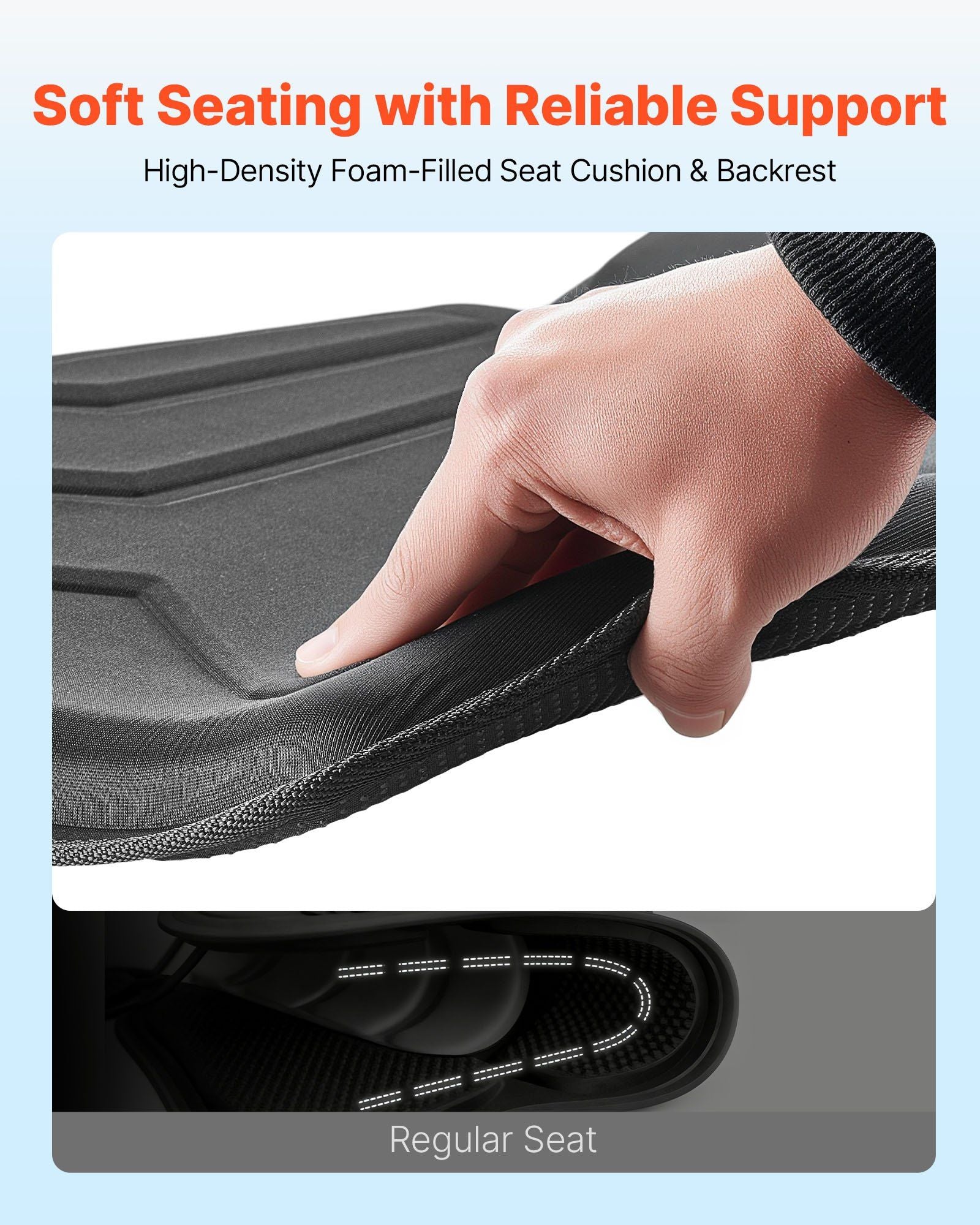 Kayak Seat, 1 Pack 31 mm Thick, Universal Paddle Board Seat with Back Support, Hexagonal Sit-on-Top Soft V952-PHTRZYEVAPMJFVEJE001V0