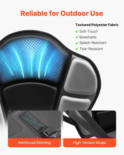 Kayak Seat, 1 Pack 31 mm Thick, Universal Paddle Board Seat with Back Support, Sit-on-Top Soft Padded Cushion V952-PHTRZYEVAPMJZT0F7001V0