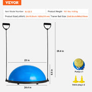 Half Exercise Ball Trainer, 23 inch Balance Ball Trainer, 660lbs Capacity Stability Ball, Yoga Ball with V952-PHXLQ58CMBWLDQO03V0
